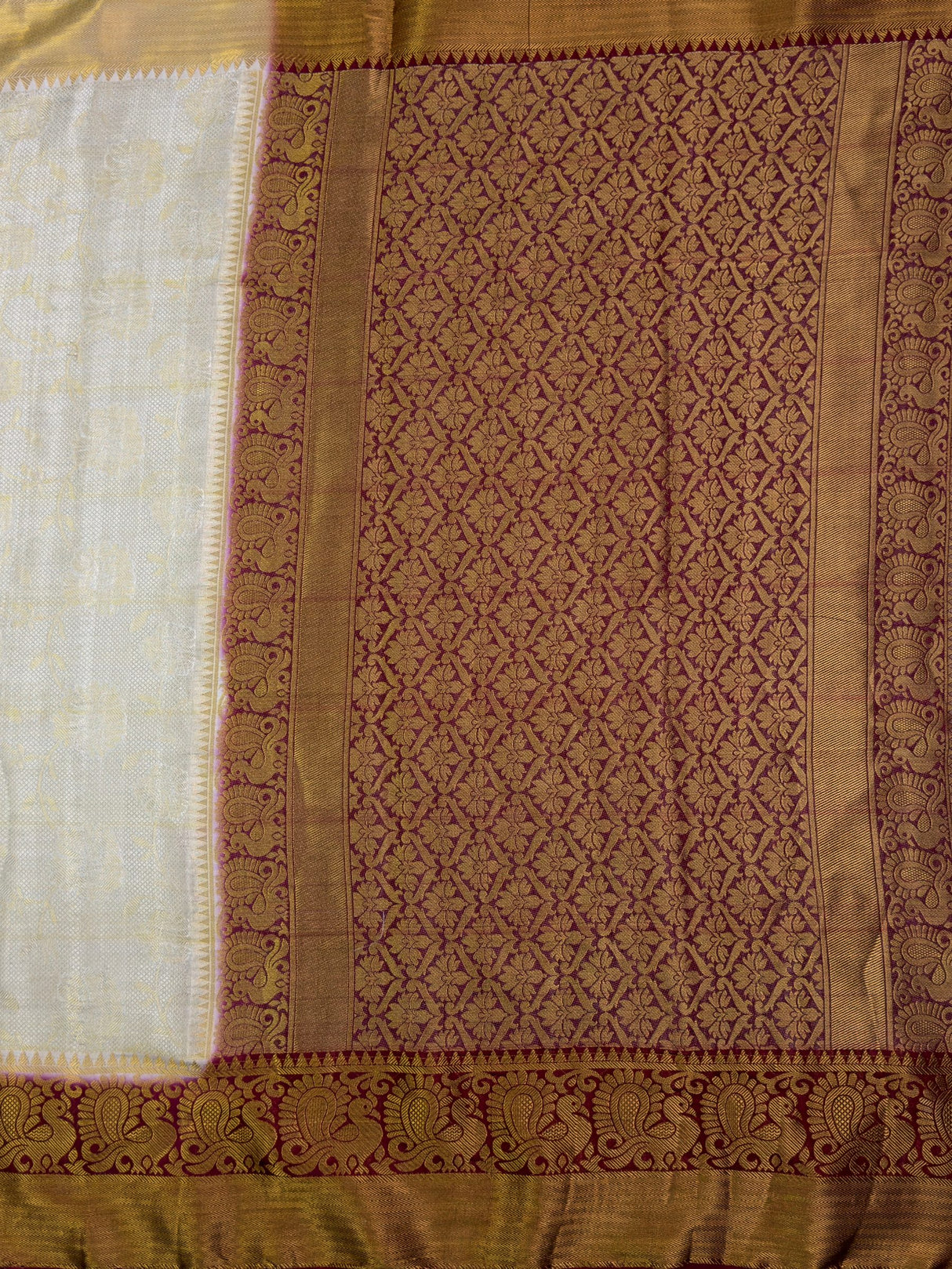 MIMOSA Saree Saree — pallu and zari work detail