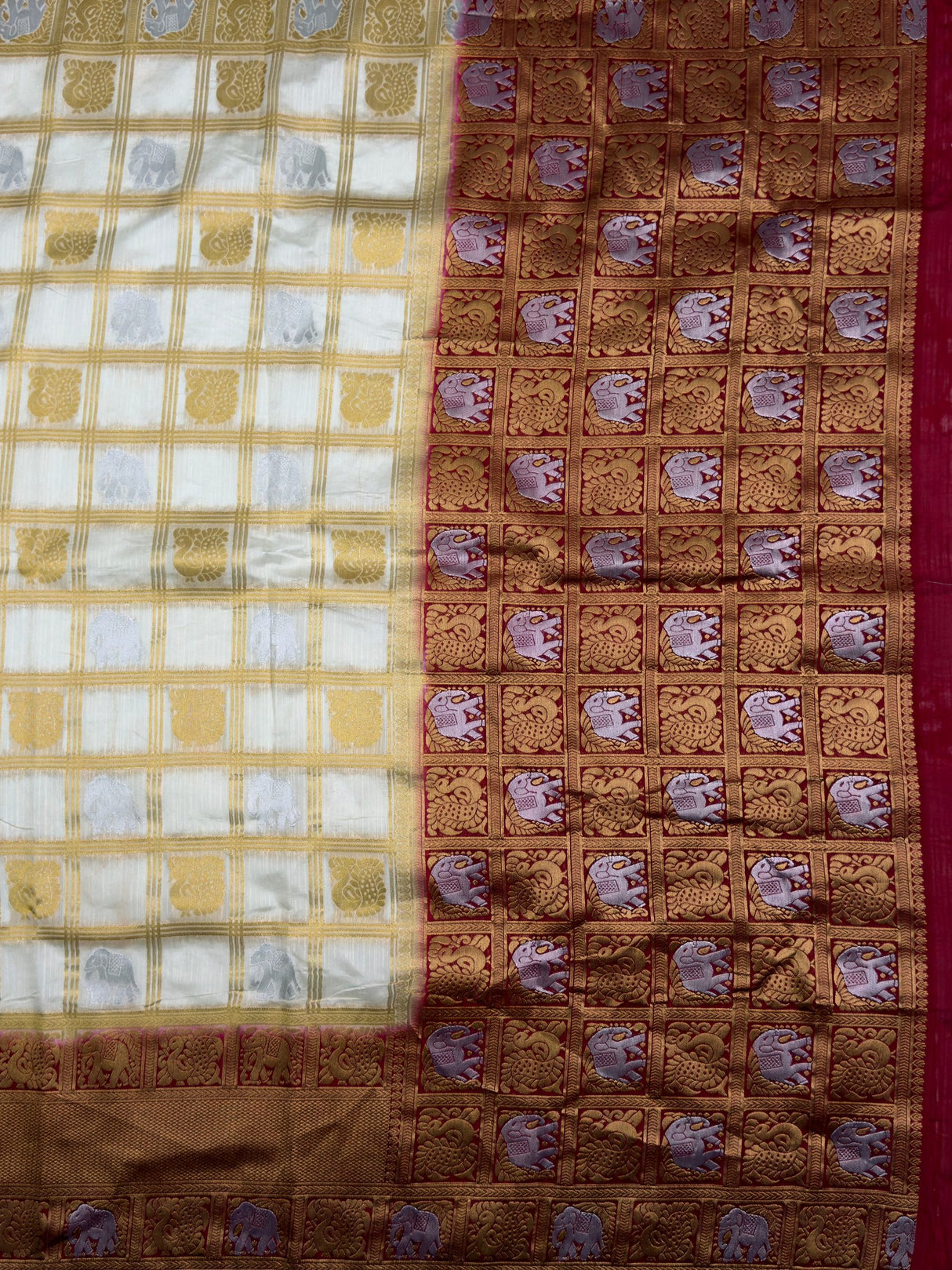 MIMOSA Saree Saree — pallu and zari work detail