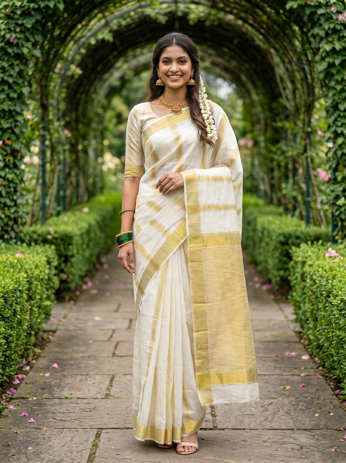 MIMOSA Saree Saree — front view on mannequin