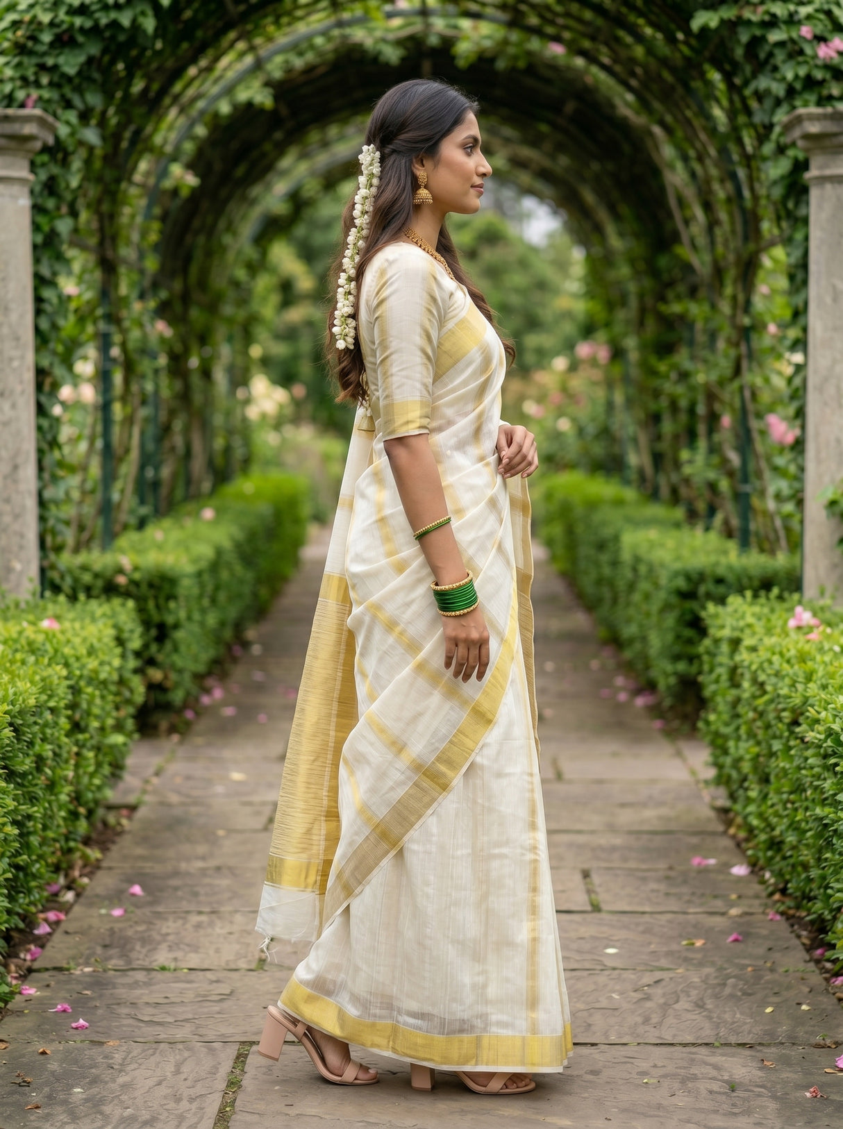 MIMOSA Saree Saree — pose 3 styling detail