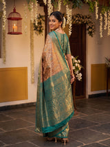 MIMOSA Maroon Saree Saree — pose 5 styling detail