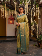 MIMOSA Olive Saree Saree — pose 7 styling detail