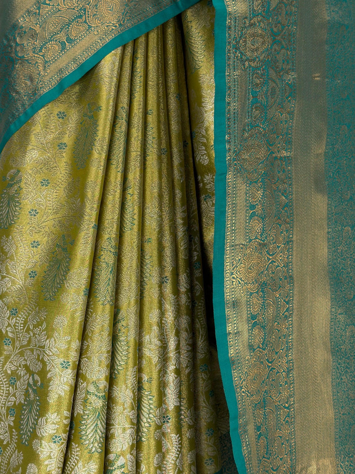 MIMOSA Olive Saree Saree — fleets shot full lifestyle