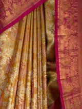 MIMOSA Orange Saree Saree — fleets shot full lifestyle