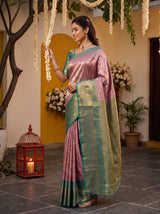 MIMOSA Pink Saree Saree — pose 3 styling detail
