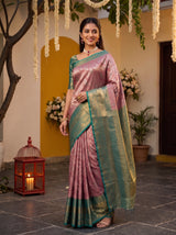 MIMOSA Pink Saree Saree — pose 5 styling detail