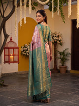 MIMOSA Pink Saree Saree — pose 7 styling detail