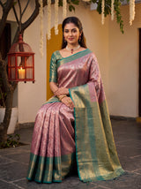 MIMOSA Pink Saree Saree — pose 8 styling detail