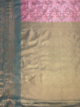 MIMOSA Pink Saree Saree — pallu and zari work detail