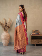 MIMOSA Sapphire Saree Saree — pose 7 styling detail