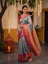MIMOSA Sapphire Saree Saree — pose 9 styling detail