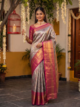 MIMOSA Violet Saree Saree — pose 10 styling detail