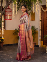 MIMOSA Violet Saree Saree — pose 5 styling detail