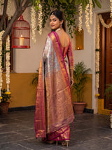 MIMOSA Violet Saree Saree — pose 7 styling detail