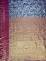 MIMOSA Violet Saree Saree — pallu and zari work detail
