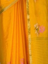 MIMOSA Gold Jaipur Saree — fleets shot full lifestyle