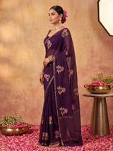 MIMOSA Jamun Jaipur Saree — pose 3 styling detail