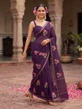 MIMOSA Jamun Jaipur Saree — pose 6 styling detail
