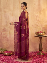 MIMOSA Magenta Jaipur Saree — pose 5 styling detail