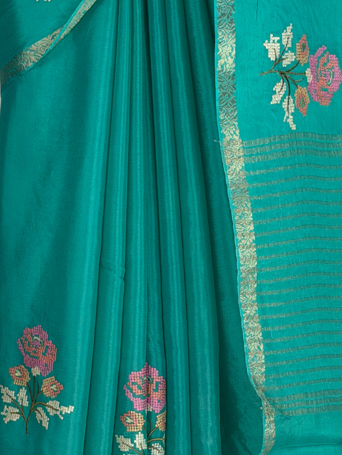 MIMOSA Rama Jaipur Saree — fleets shot full lifestyle