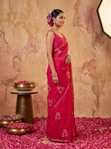 MIMOSA Rani Jaipur Saree — pose 3 styling detail