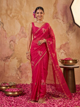 MIMOSA Rani Jaipur Saree — pose 6 styling detail