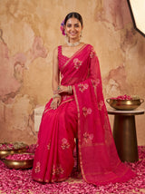 MIMOSA Rani Jaipur Saree — pose 8 styling detail
