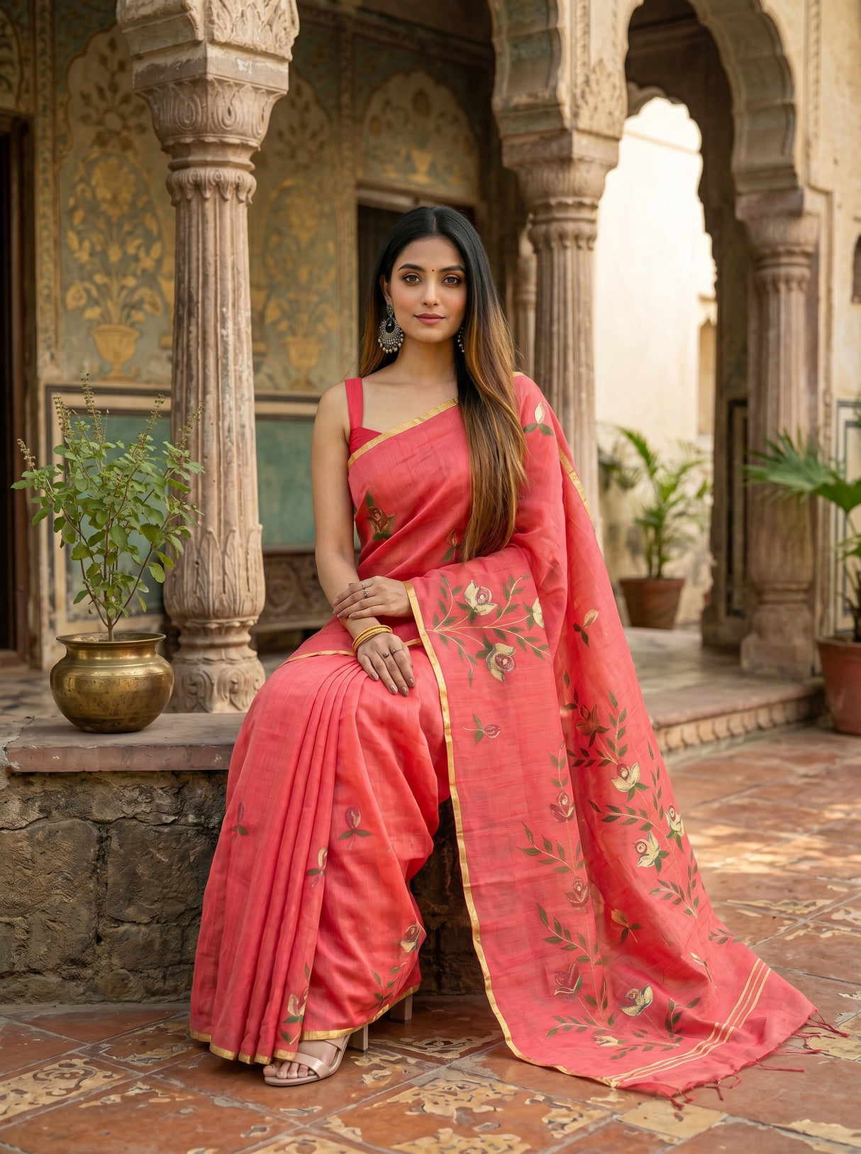MIMOSA Saree Saree — pose 8 styling detail