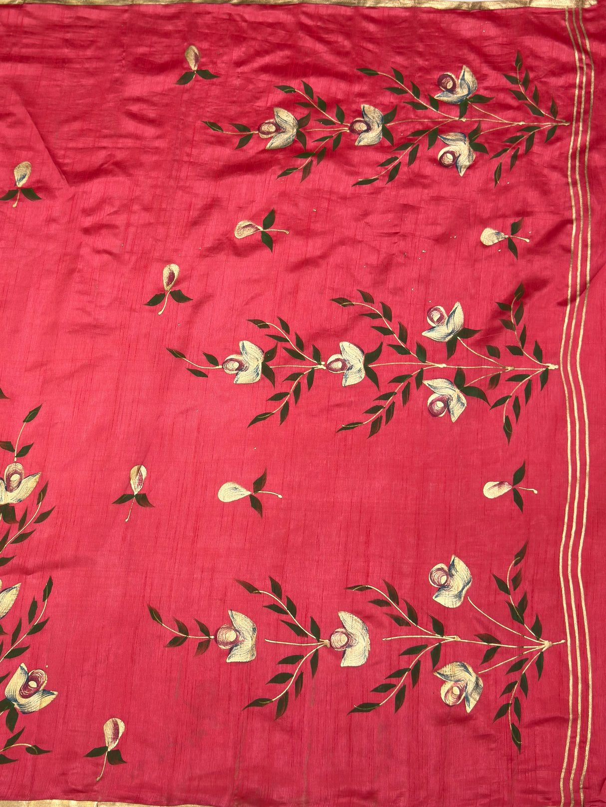 MIMOSA Saree Saree — pallu and zari work detail
