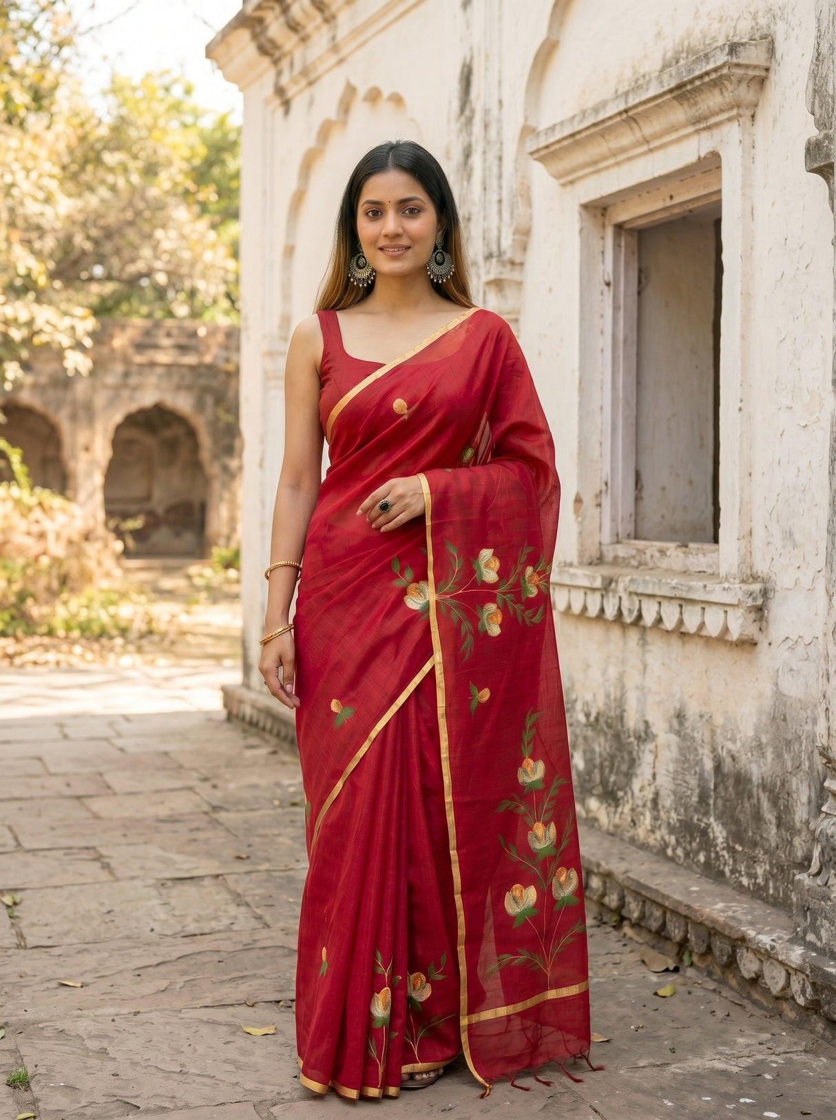 MIMOSA Saree Saree — pose 10 styling detail