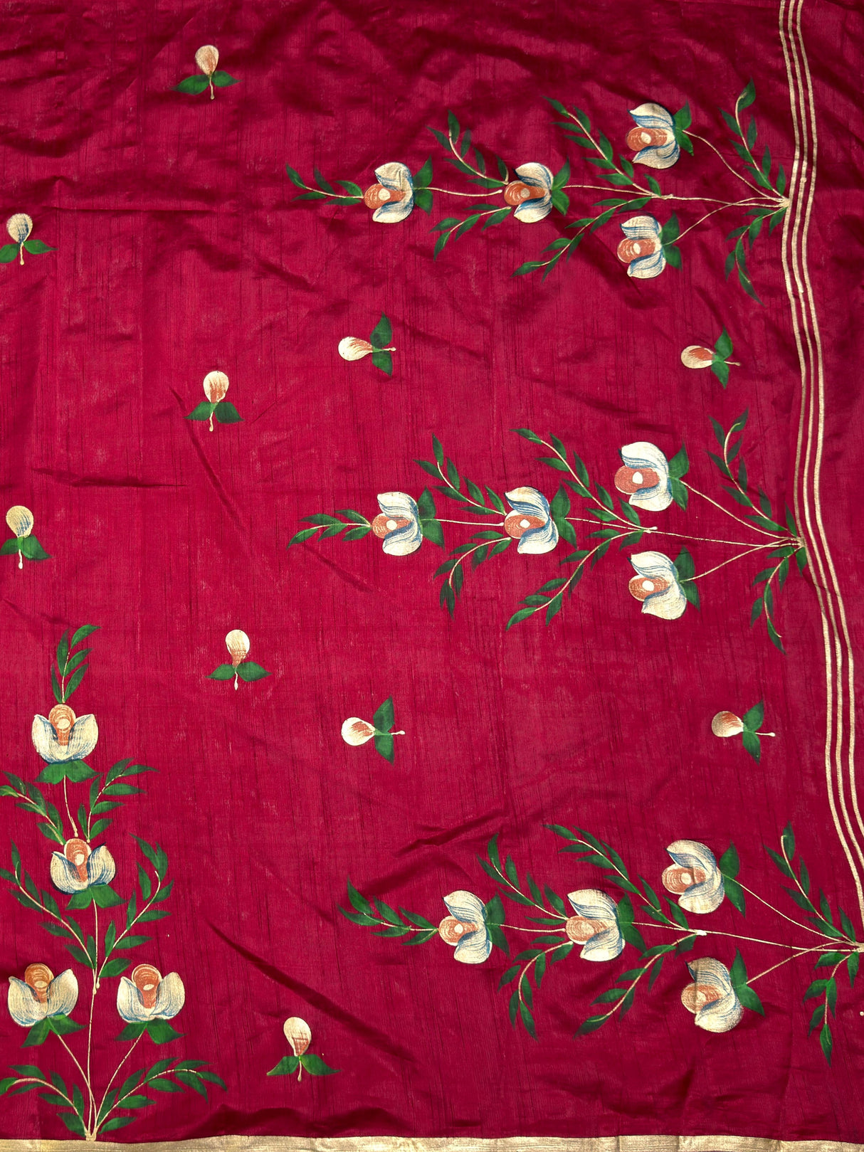 MIMOSA Saree Saree — pallu and zari work detail
