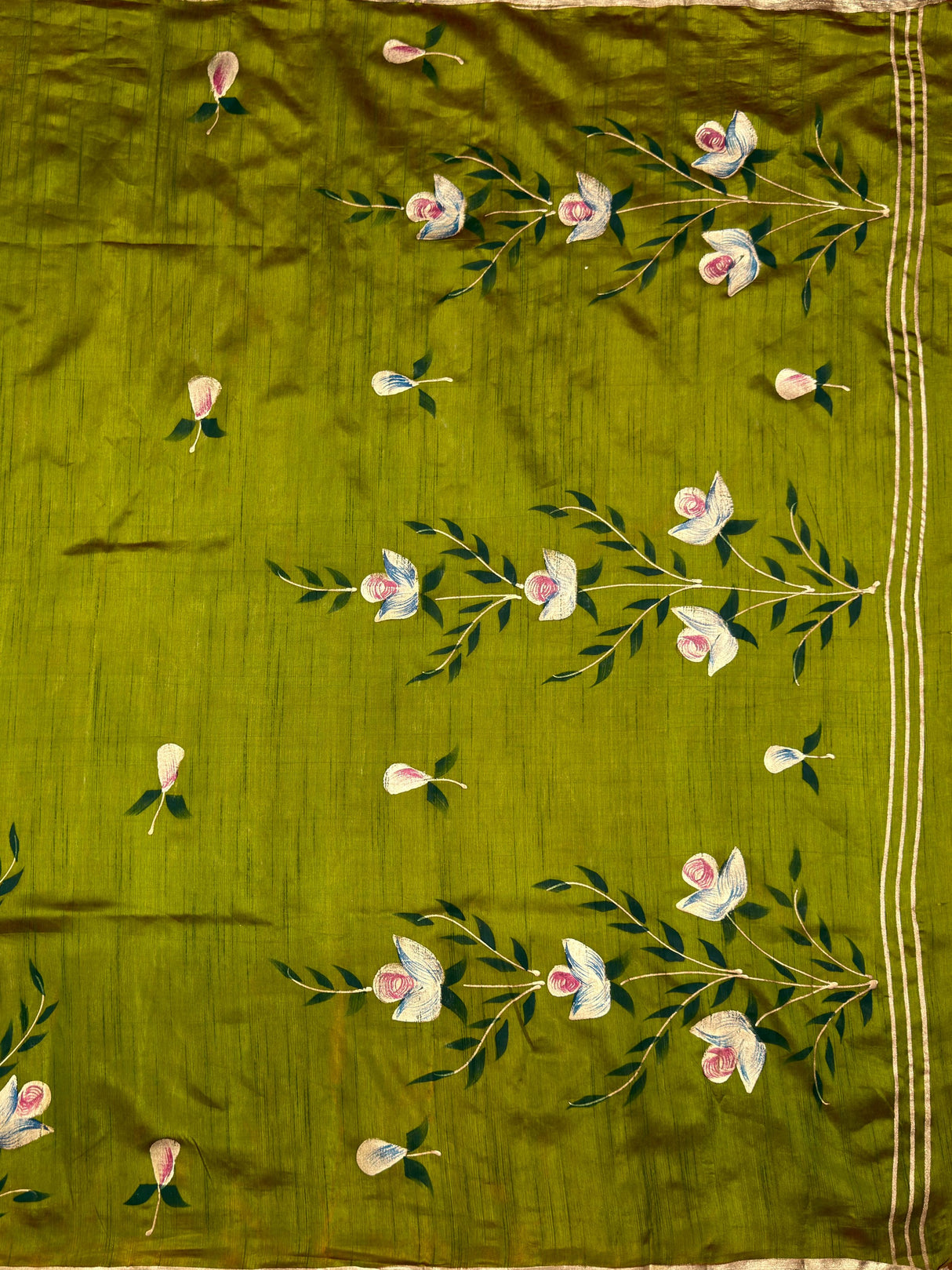 MIMOSA Saree Saree — pallu and zari work detail