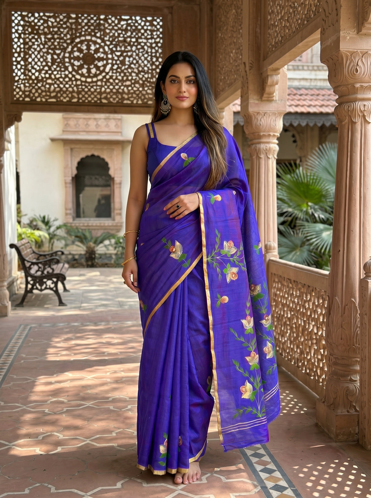 MIMOSA Saree Saree — pose 3 styling detail