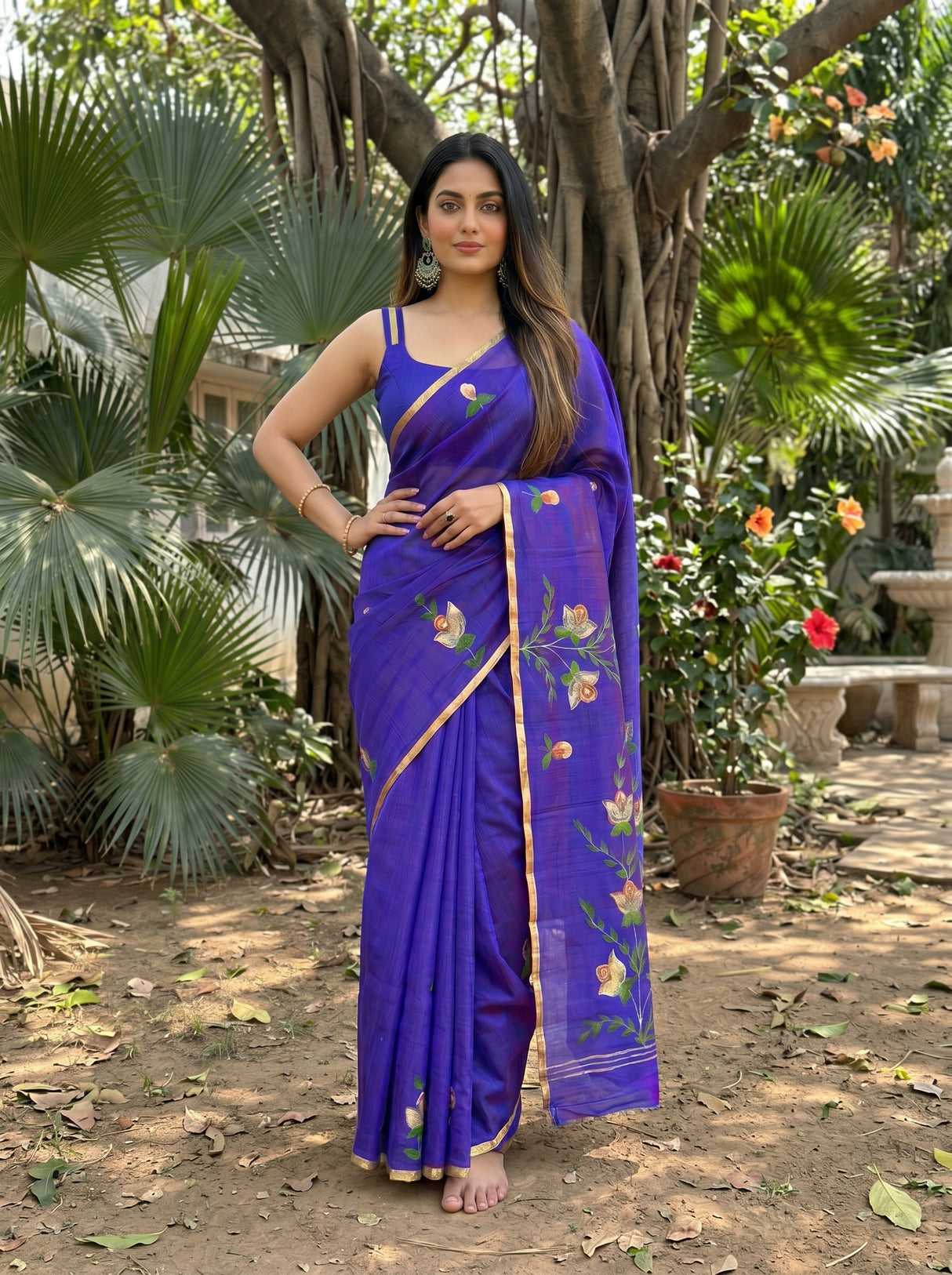 MIMOSA Saree Saree — pose 4 styling detail