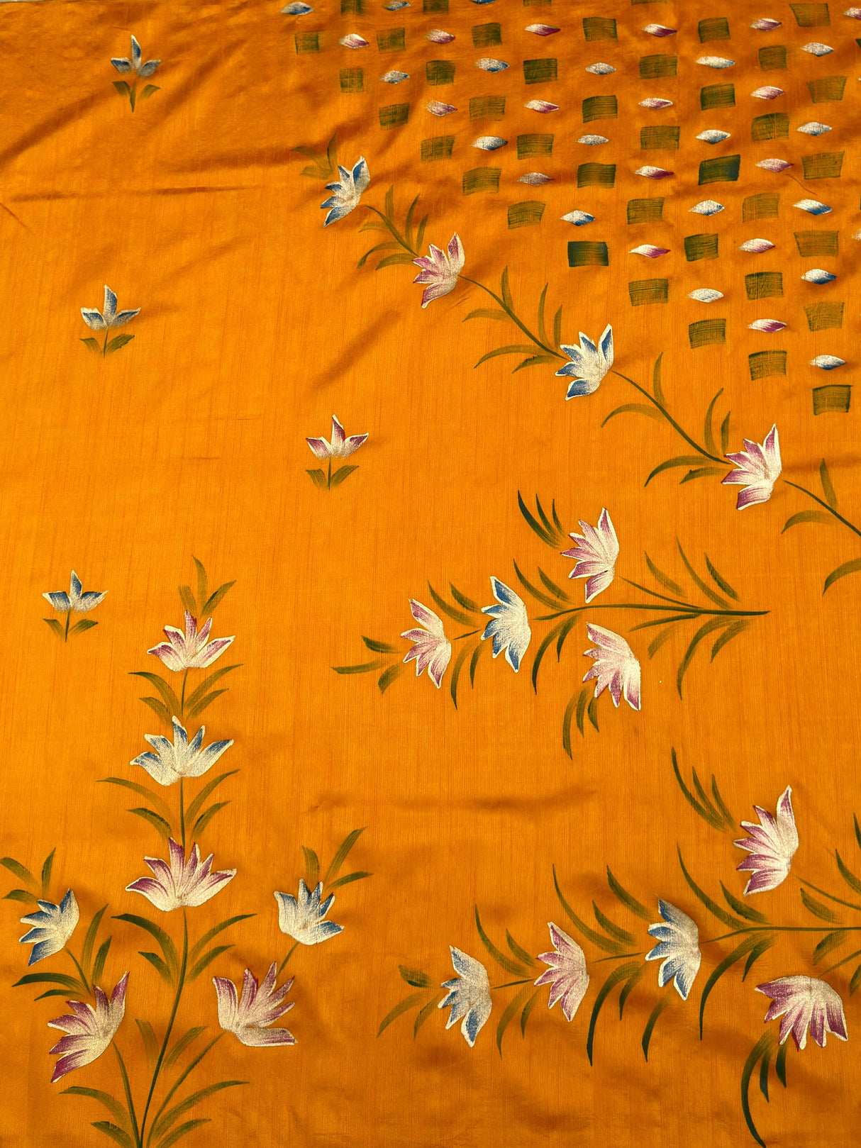 MIMOSA Gold Banarasi Art Silk Saree — pallu and zari work detail
