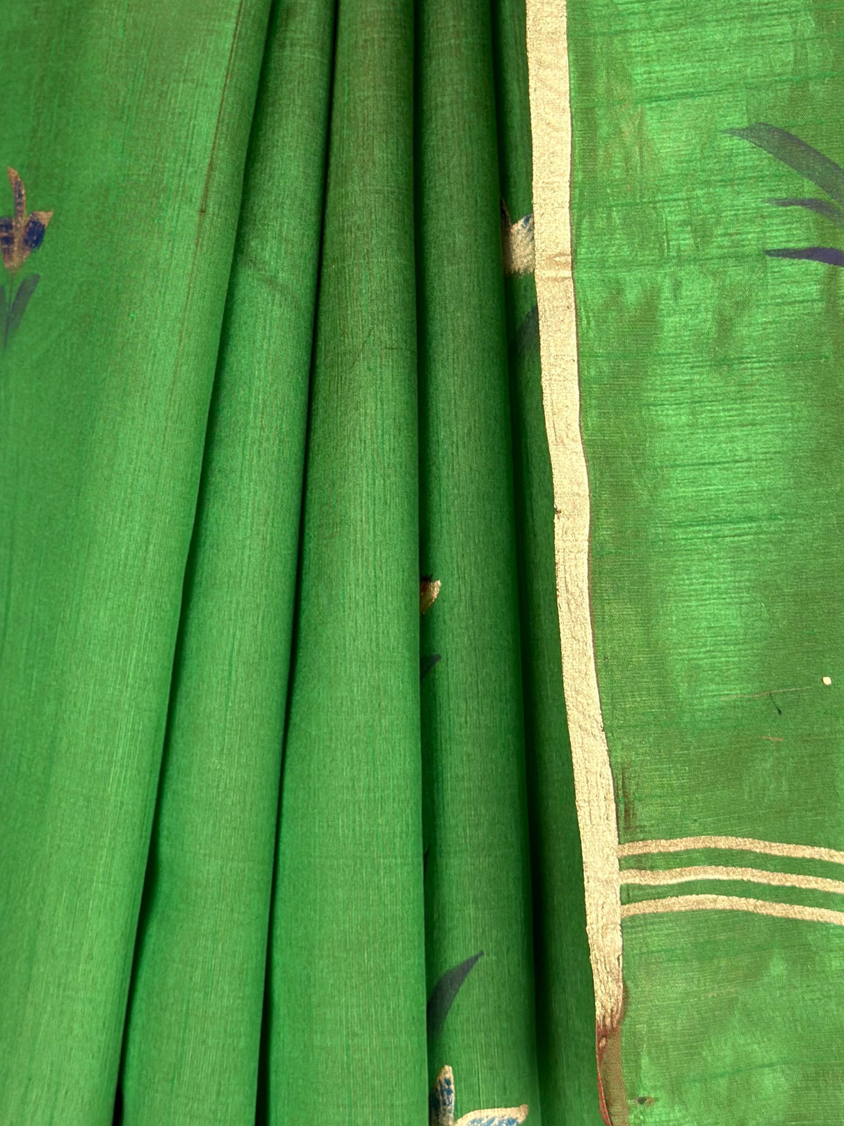 MIMOSA Green Banarasi Art Silk Saree — fleets shot full lifestyle