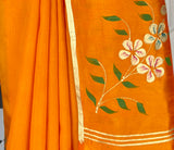 MIMOSA Gold Banarasi Art Silk Saree — fleets shot full lifestyle