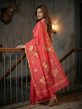 MIMOSA Gajari Banarasi Art Silk Saree — pose 7 styling detail