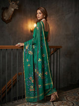 MIMOSA Rama Banarasi Art Silk Saree — pose 7 styling detail