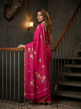 MIMOSA Rani Banarasi Art Silk Saree — pose 7 styling detail