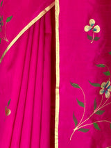 MIMOSA Rani Banarasi Art Silk Saree — fleets shot full lifestyle