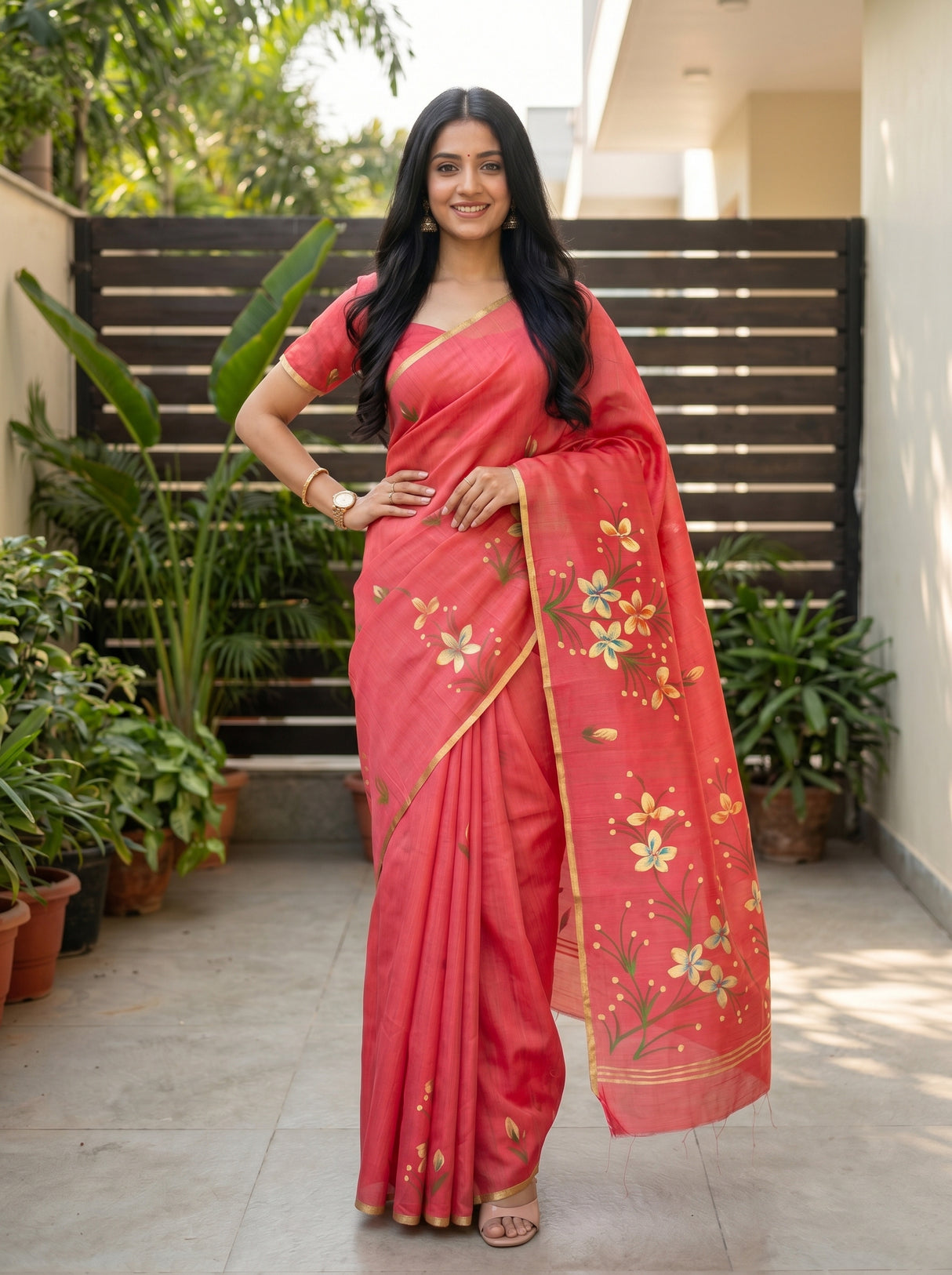 MIMOSA Saree Saree — pose 4 styling detail
