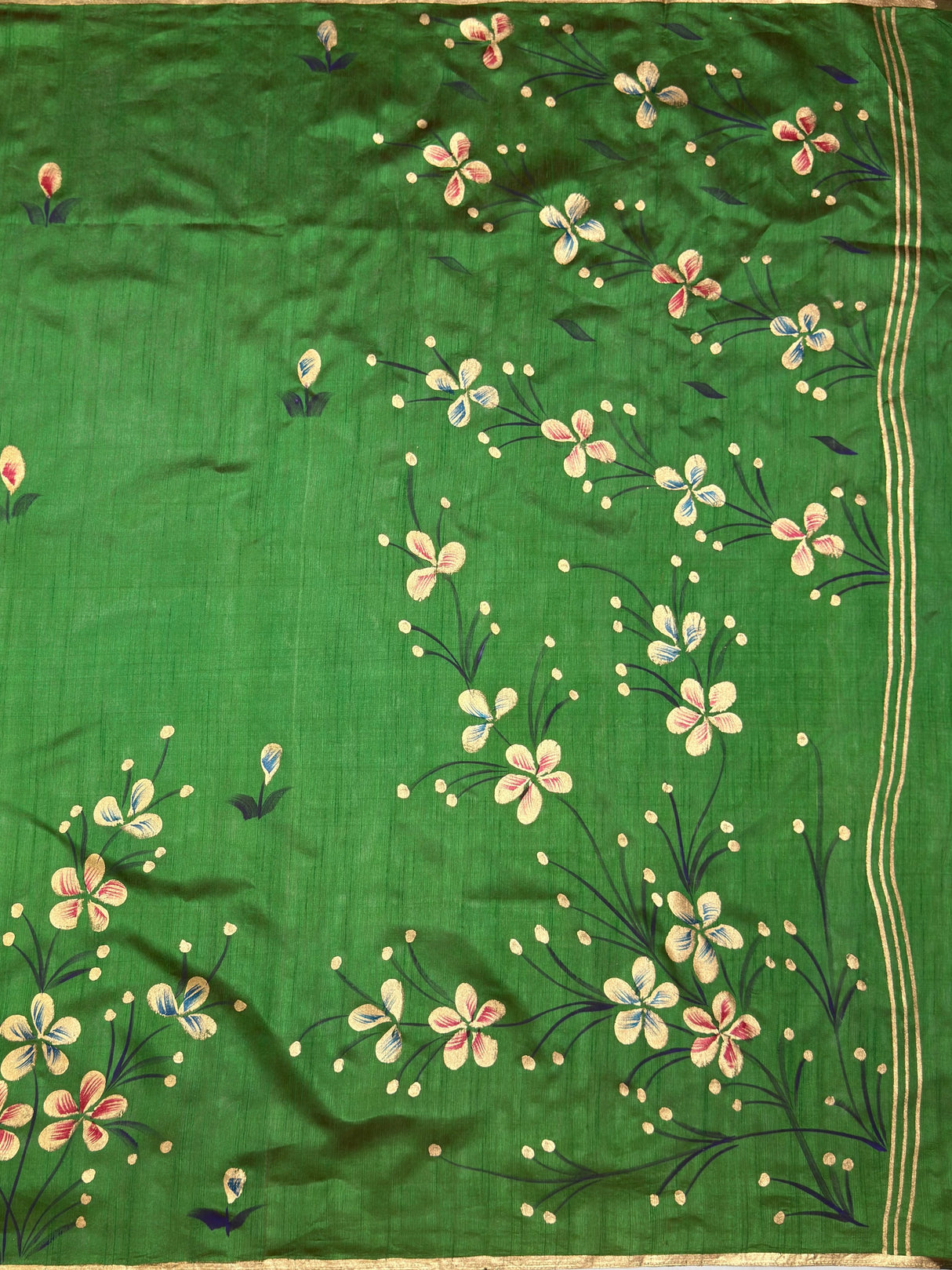 MIMOSA Saree Saree — pallu and zari work detail