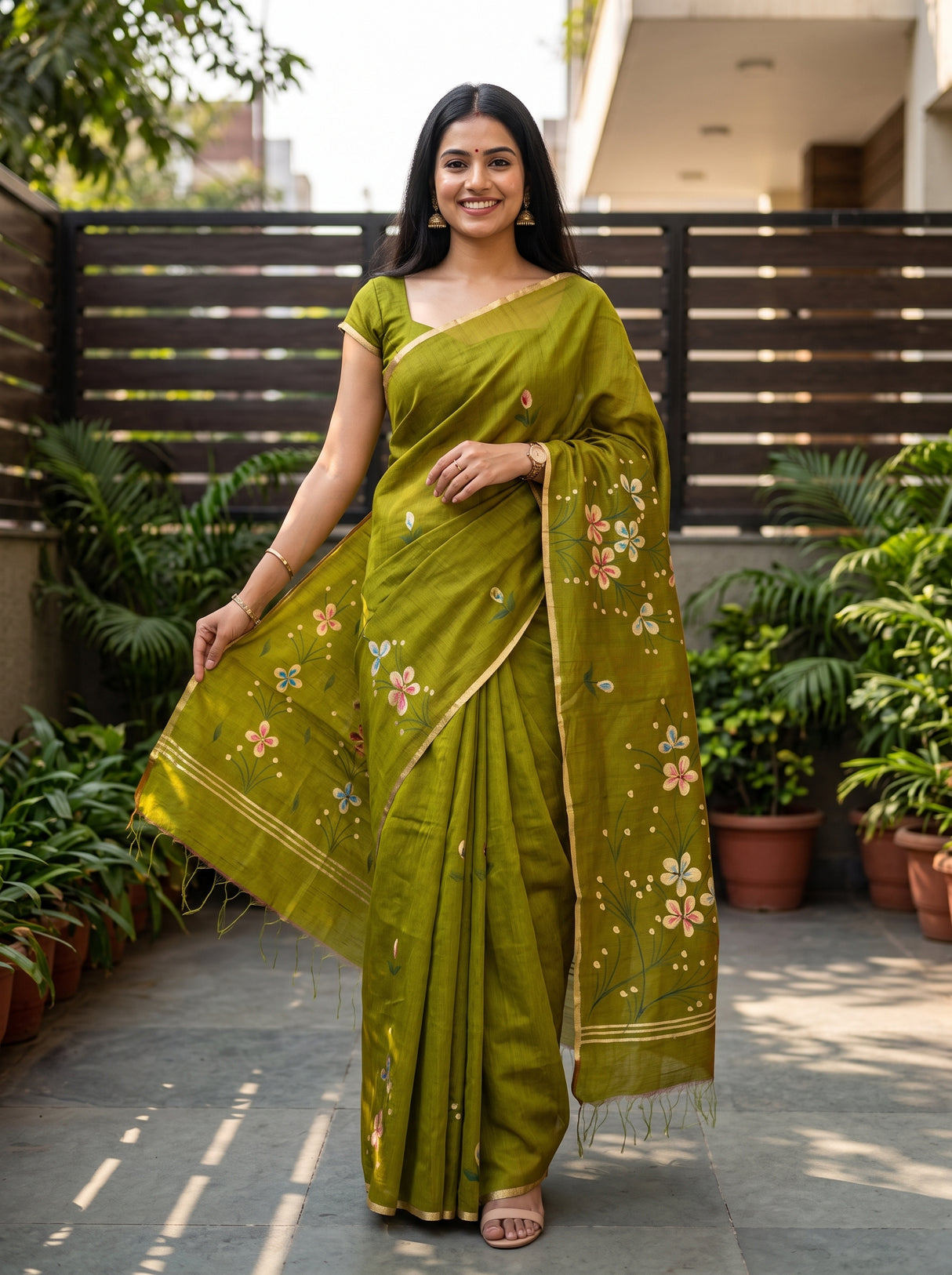 MIMOSA Saree Saree — front view on mannequin
