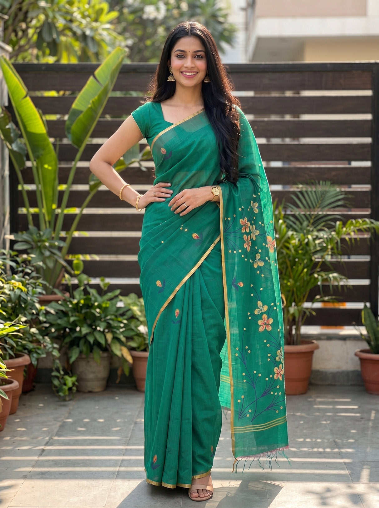 MIMOSA Saree Saree — pose 4 styling detail