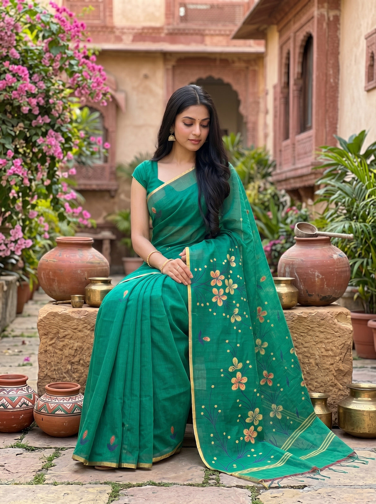 MIMOSA Saree Saree — pose 8 styling detail