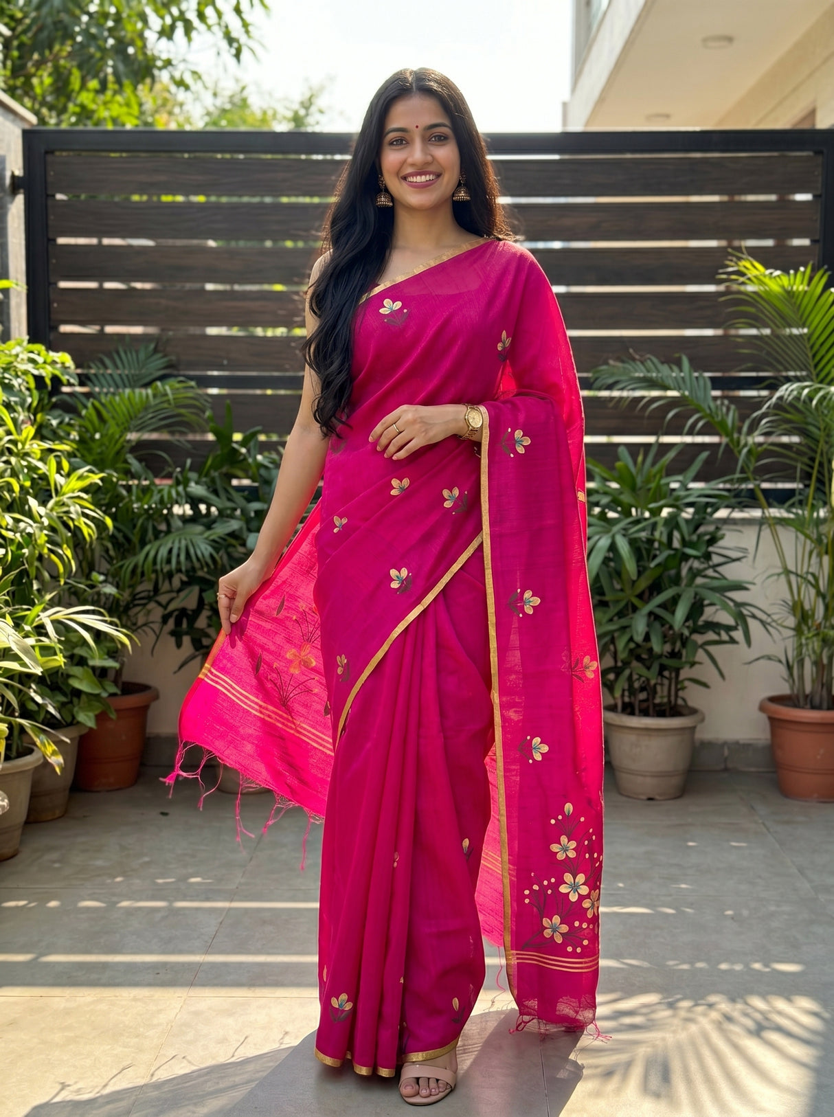 MIMOSA Saree Saree — front view on mannequin