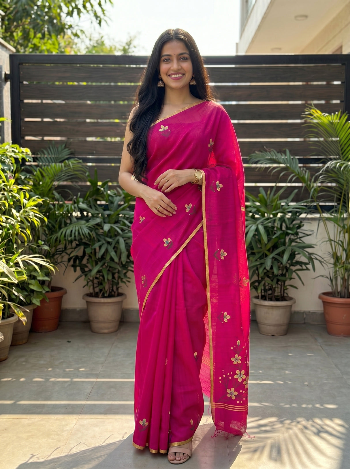 MIMOSA Saree Saree — pose 10 styling detail