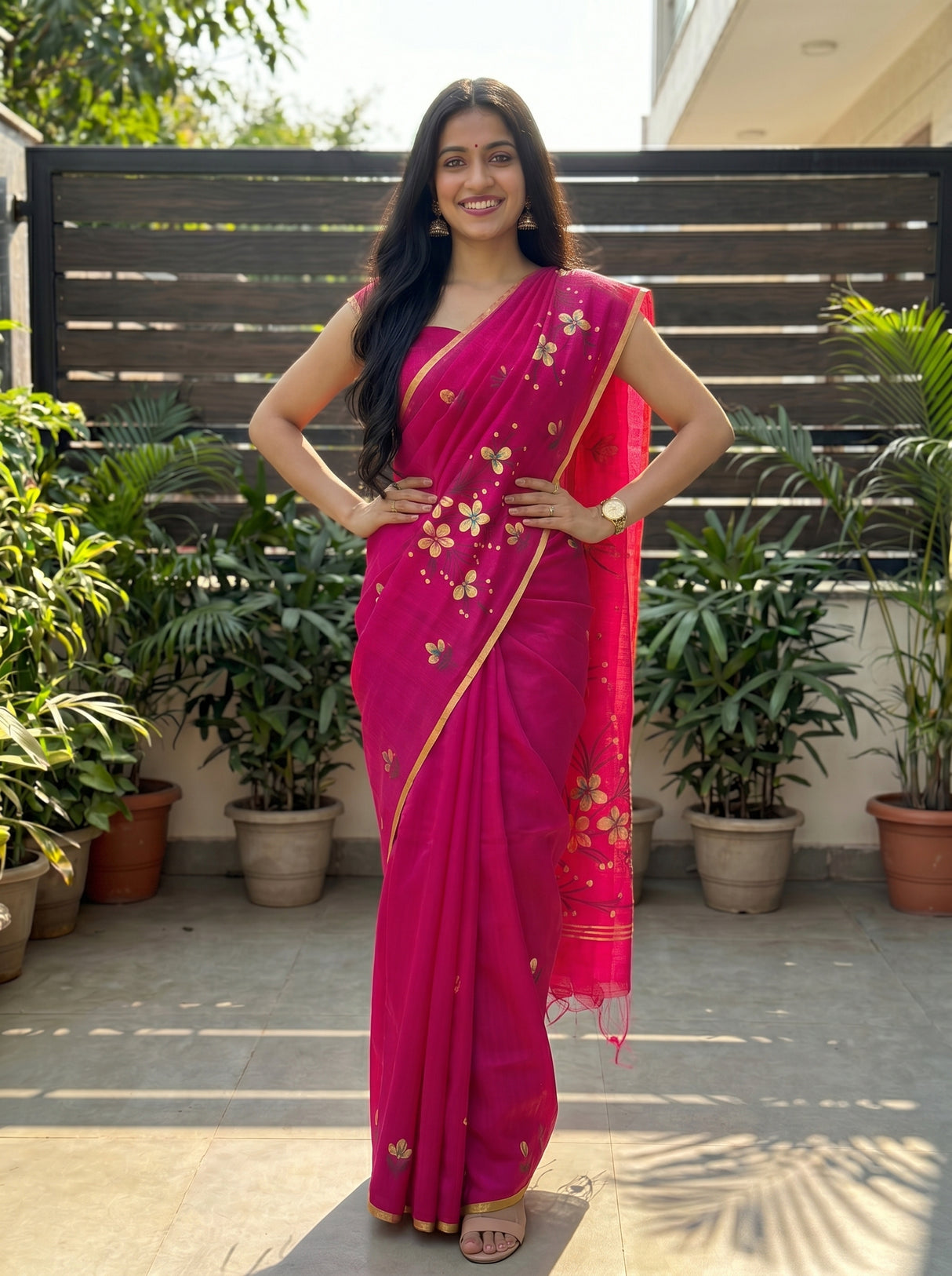 MIMOSA Saree Saree — pose 4 styling detail
