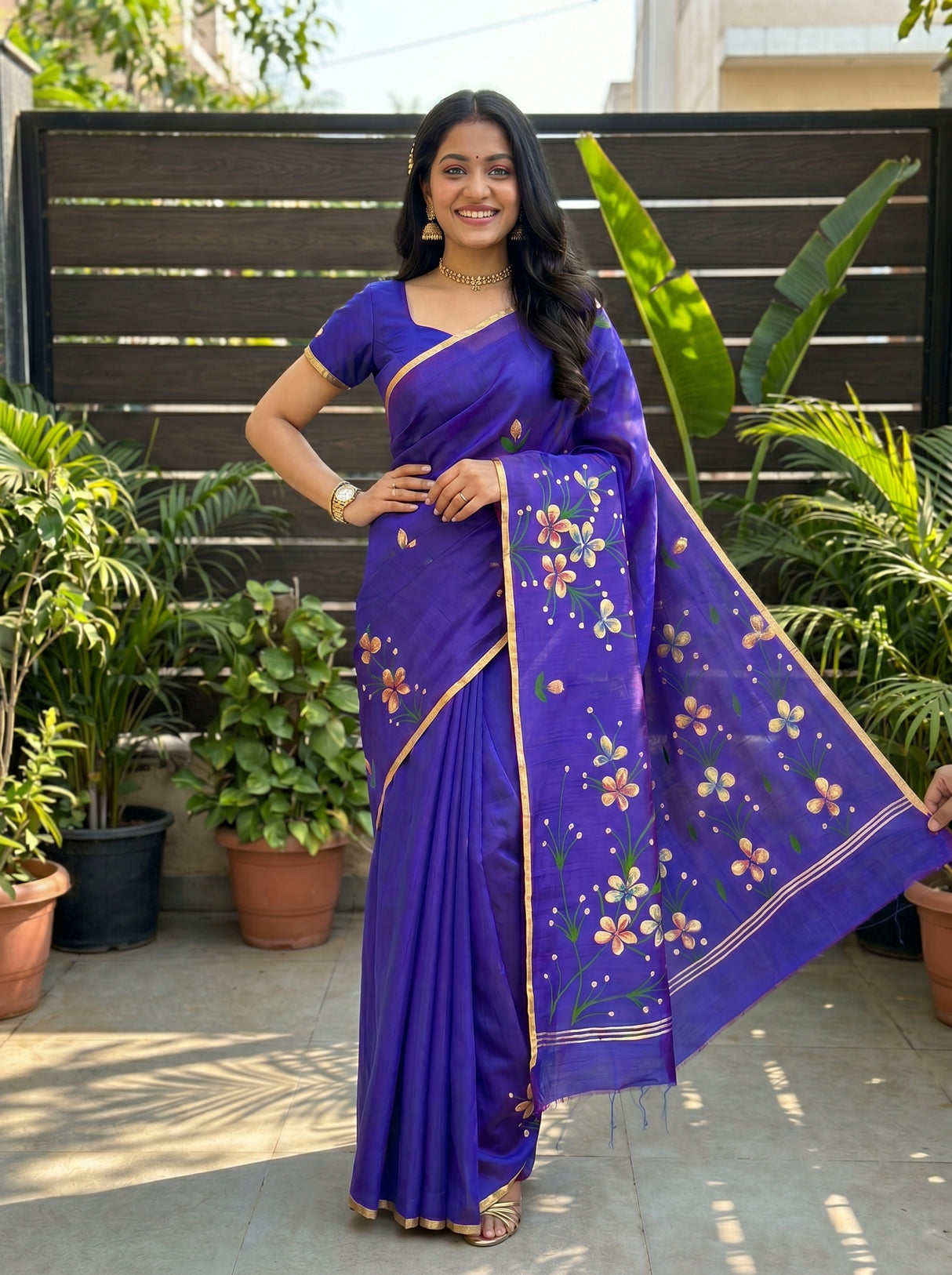 MIMOSA Saree Saree — pose 4 styling detail